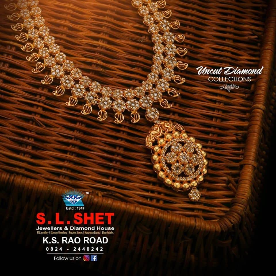 Latest Uncut Diamond Necklace Designs | 3d-mon.com
